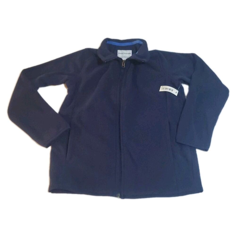 Amazon Essentials Boys Polar Fleece Full-Zip Mock Jacket size Large